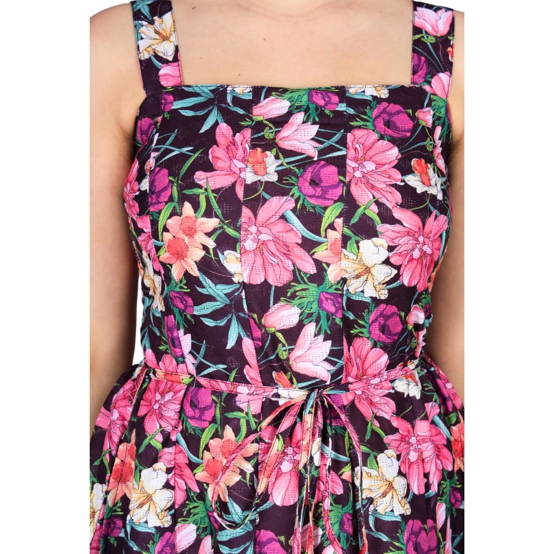 Digital Print Midi Dress